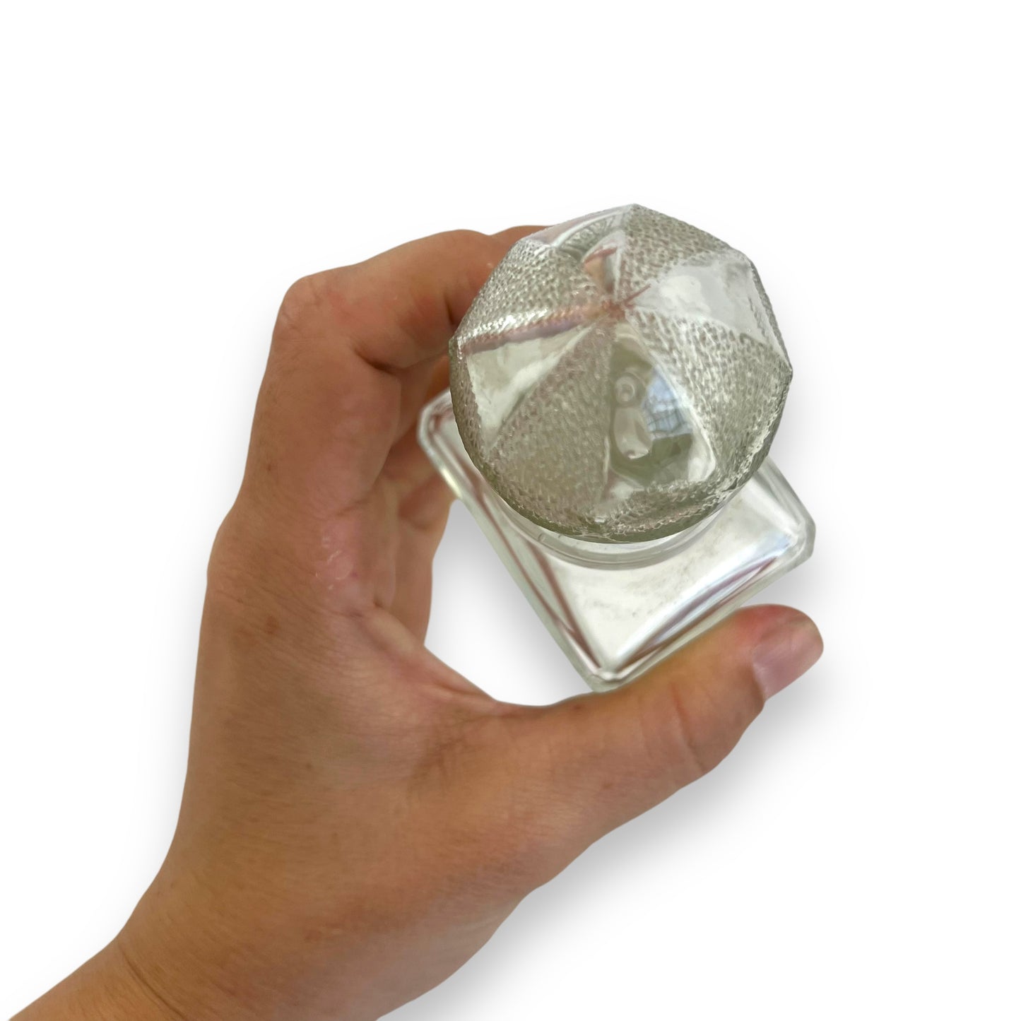 Clear Glass Perfume Bottle with Stopper
