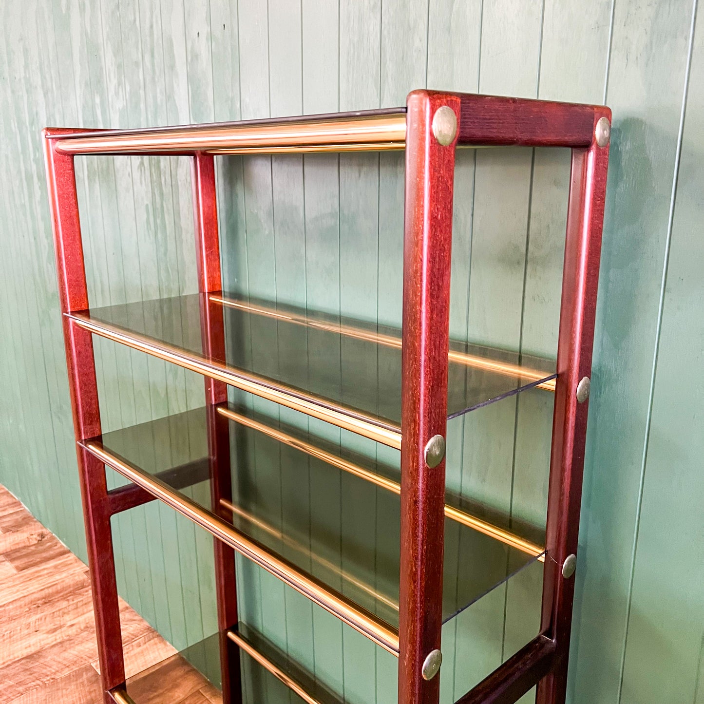 Brass & Timber Display Shelf