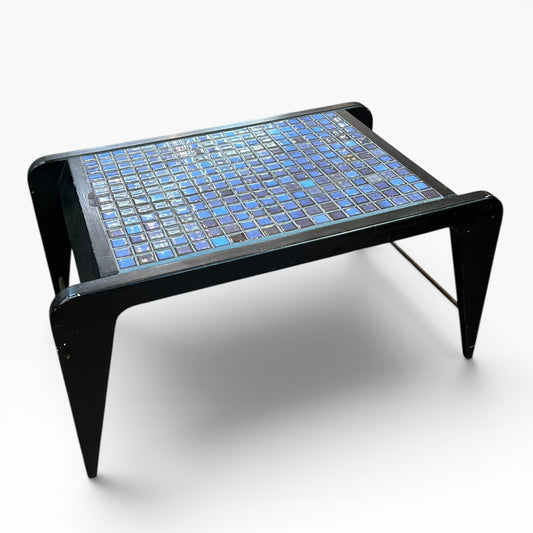 Blue Mosaic Tile Coffee Table