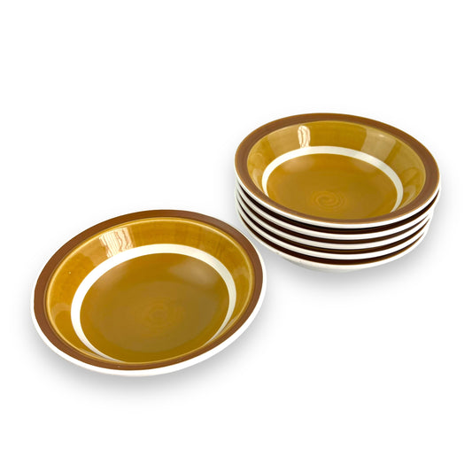 Casual Ceram “Majestic” pattern stoneware bowl set of 6