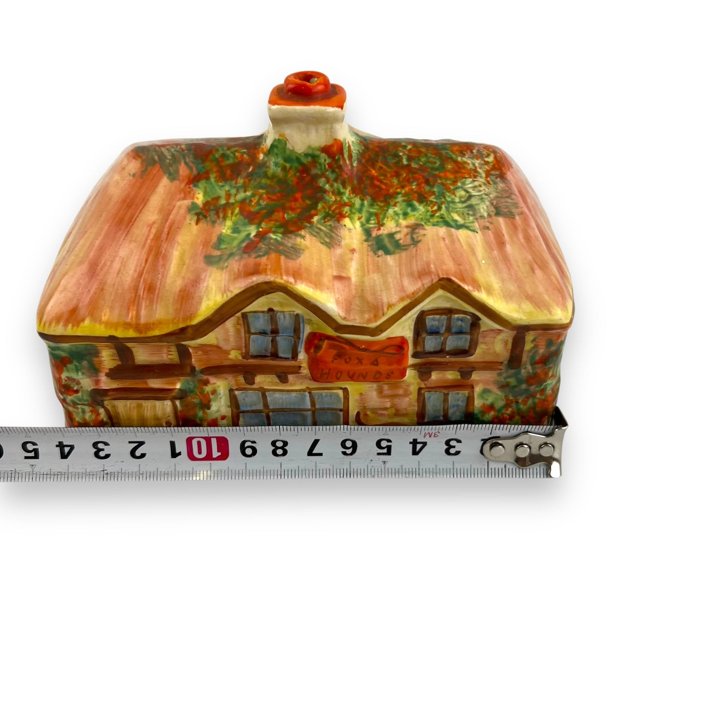 Cottage shaped butter dish lid