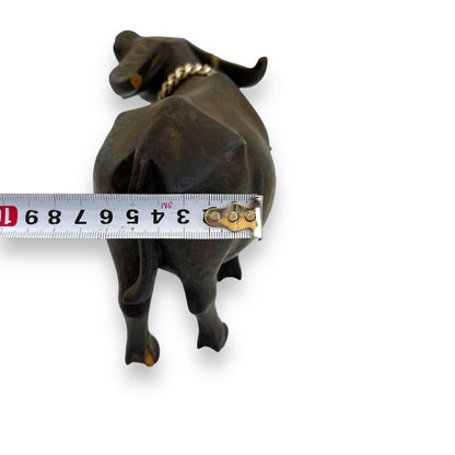 Wooden Buffalo Statue