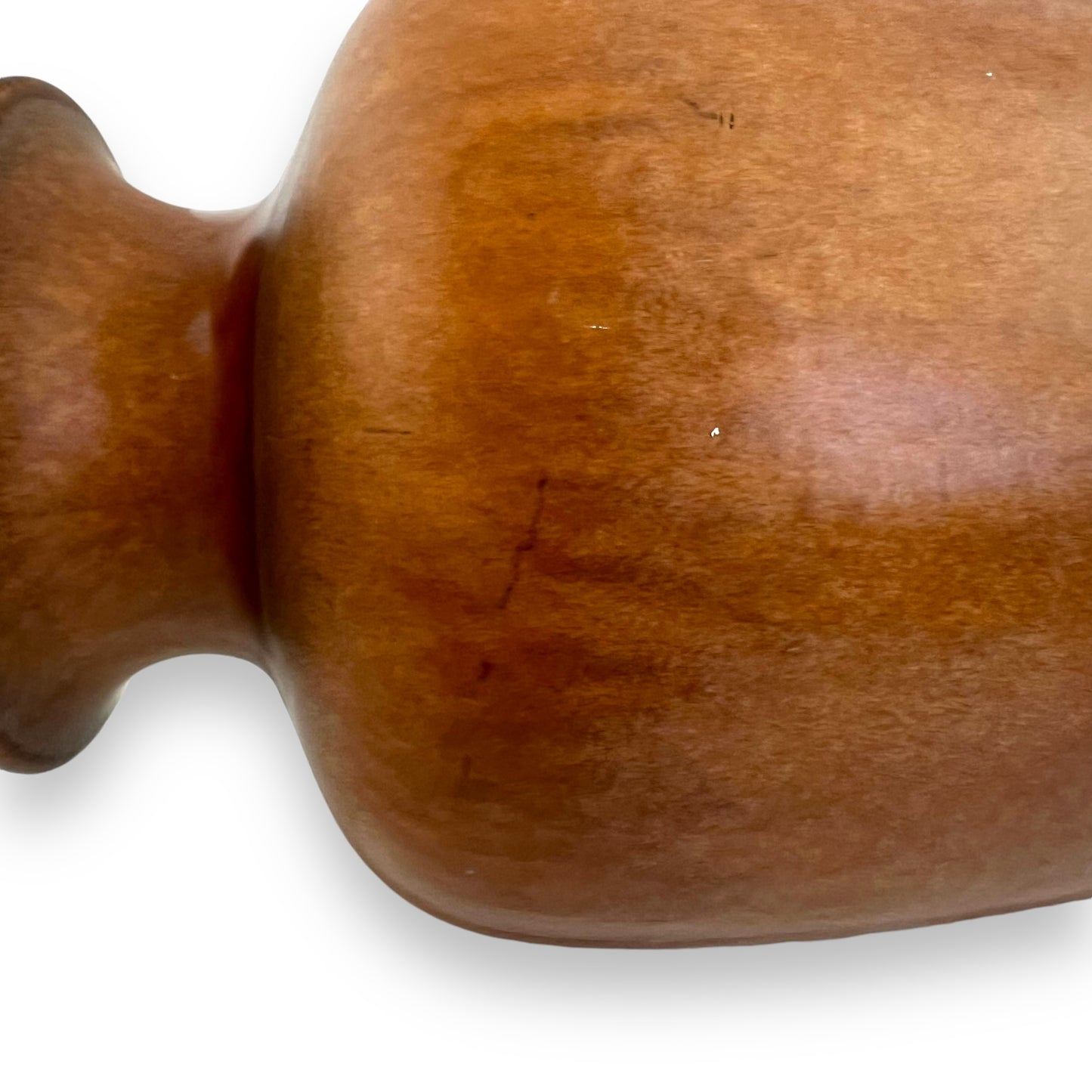 West German Large Brown Vase - 41cm Tall x 20cm Wide