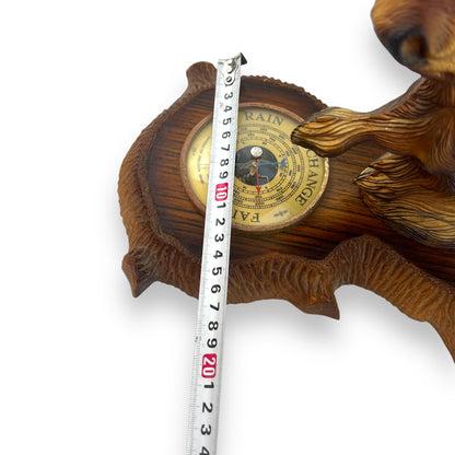 Norwegian Moose Barometer | Scandinavian Mid-Century Wall Weather Station | 1970s