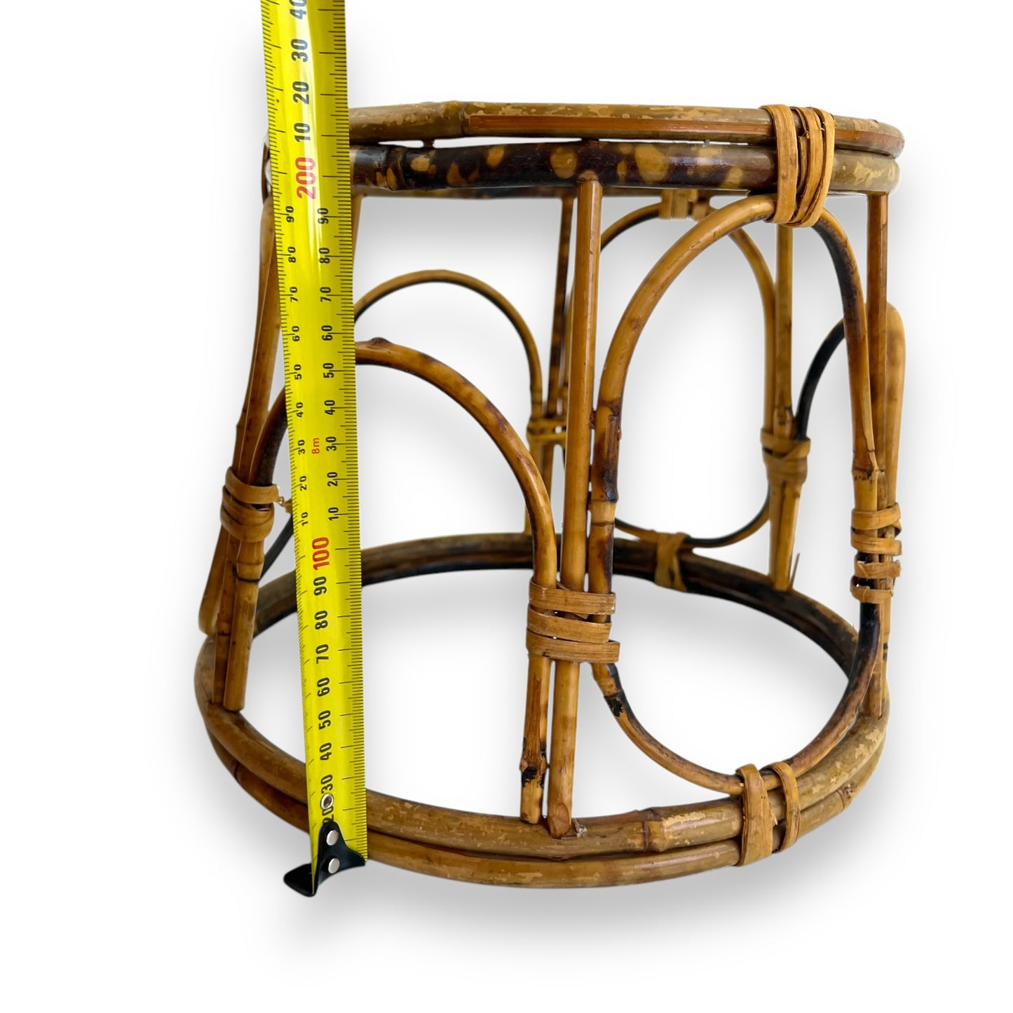Tortoiseshell Cane Plant Pot & Stand