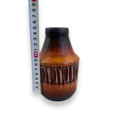 Beit Hayotser Brown Patterned Pottery Vase