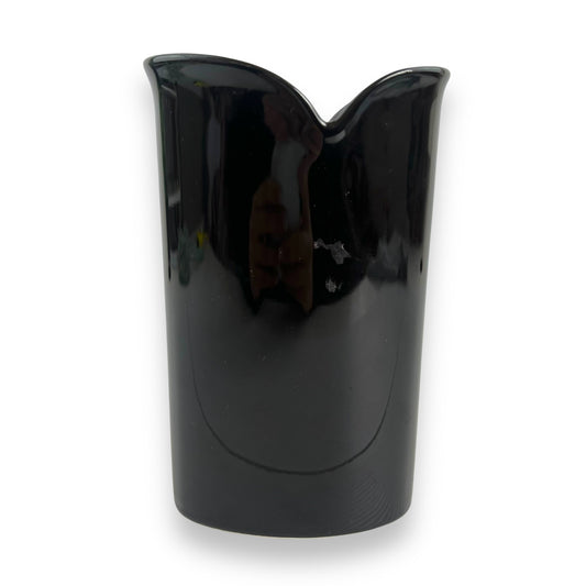 Black ceramic Vase - Made in Japan