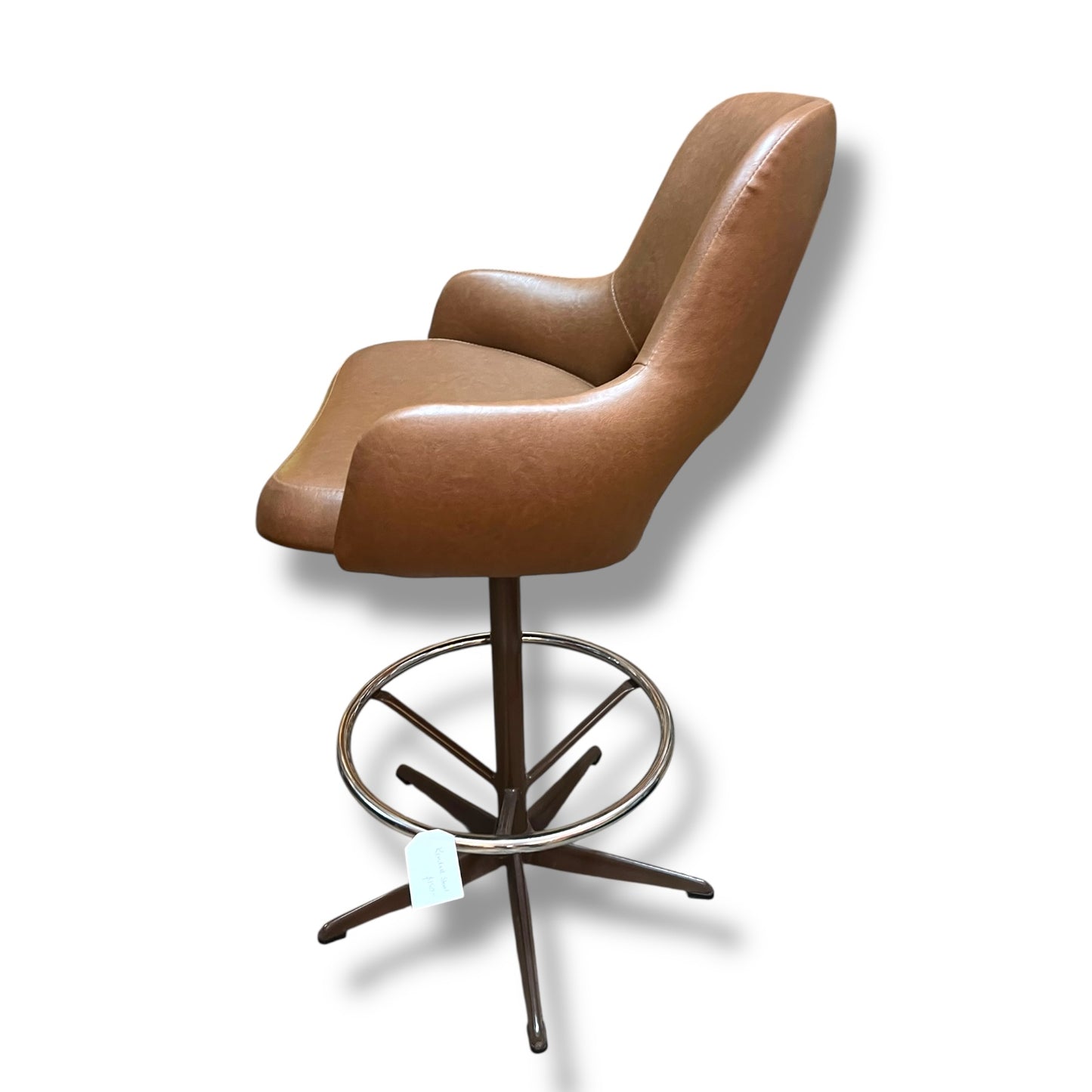 Kendall Brown Vinyl Swivel Bar Stool