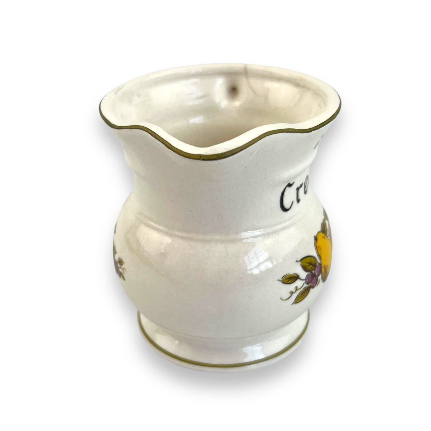 Creamer jug with fruit art