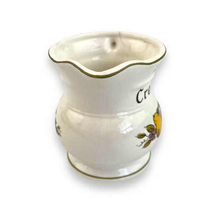 Creamer jug with fruit art