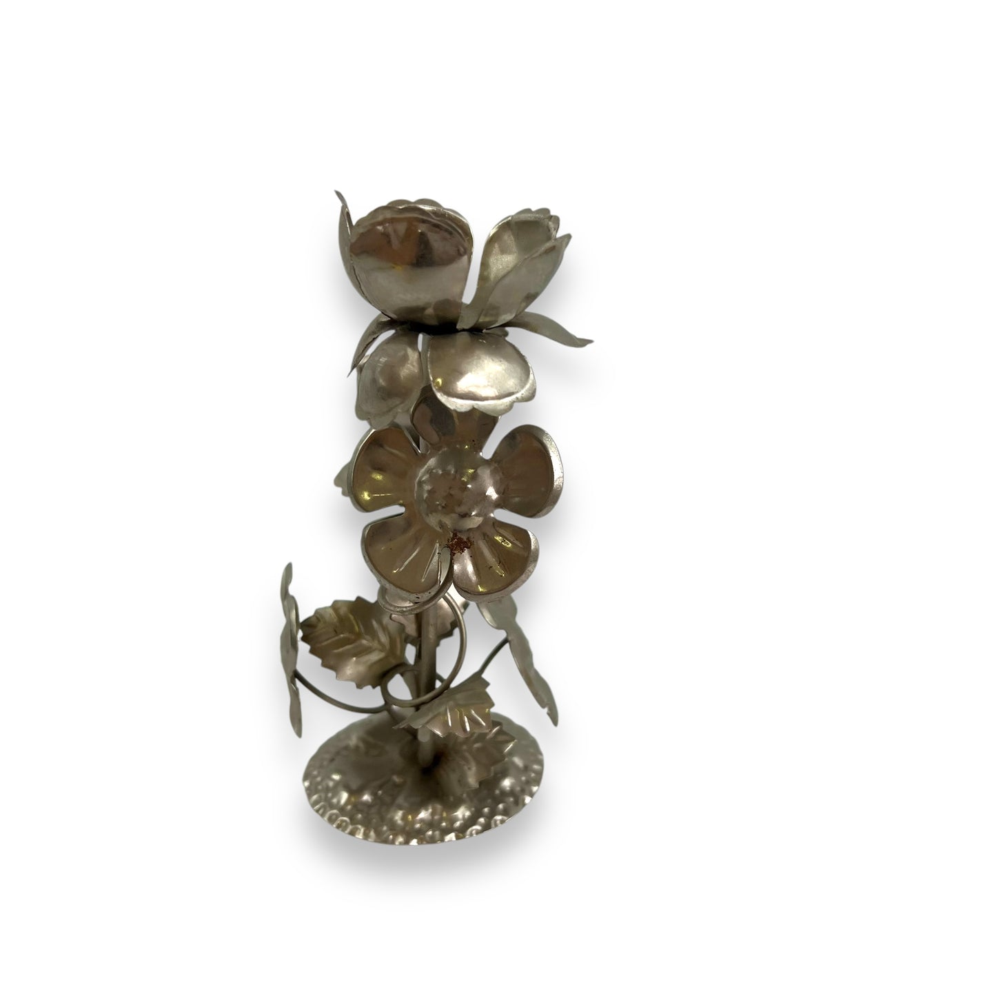 Metal Floral Candle Holder - Handmade Hong Kong