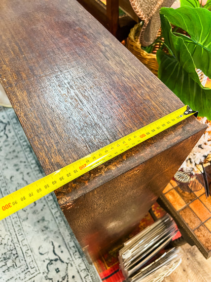 Solid Timber Bookcase / Open Bookshelf – Rustic Hardwood