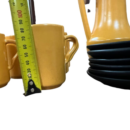 Ray Cook Coffee Set – 1960s Australian Pottery (Full Set)