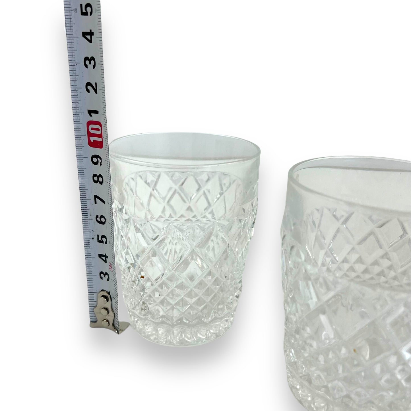 Crystal Cut Glass Set of 4 Whiskey Glasses