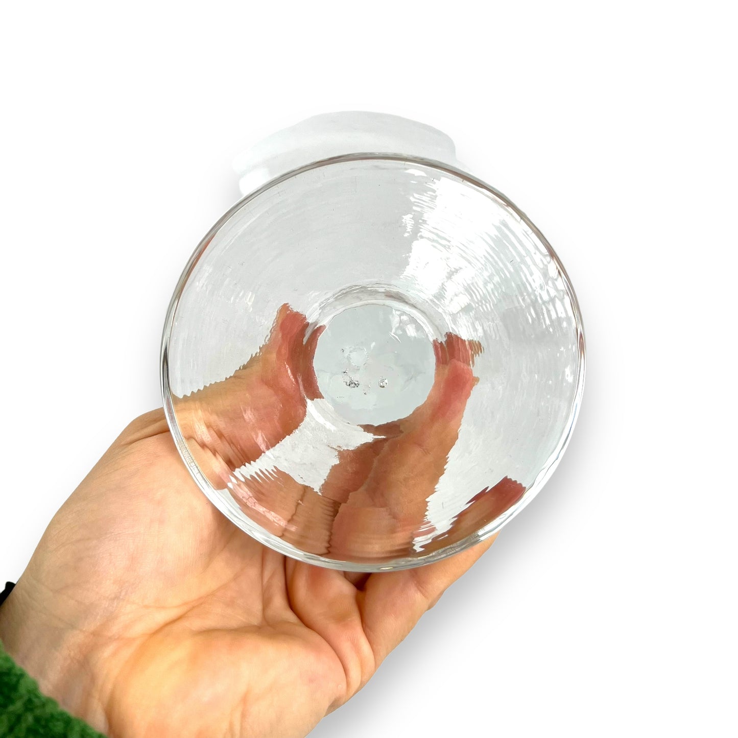 Pukeberg Sweden clear glass vase