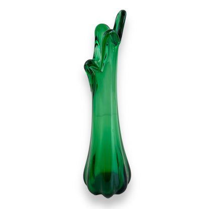 Green Finger Glass Vase