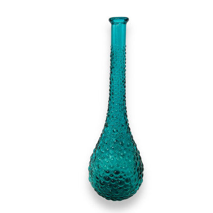 Teal Blue Hobnail Genie Bottle – Made in Italy
