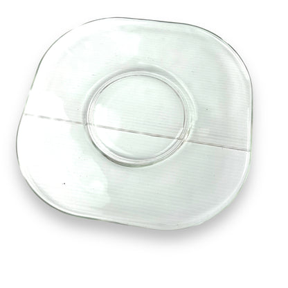 Joe Colombo Italian Arno Glass Trio: Salad plate, teacup & Saucer