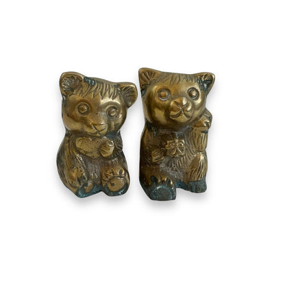 Brass bear pair