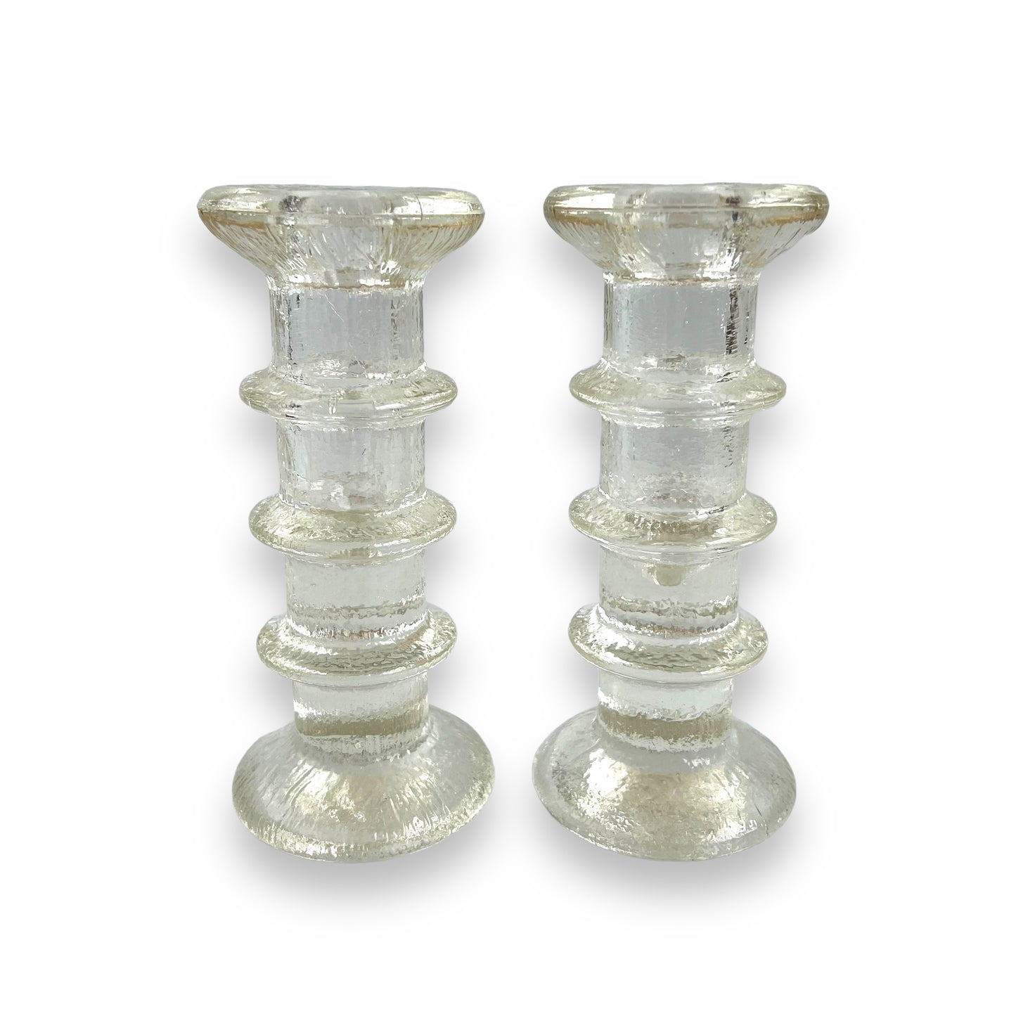 Littala Festivo Pillar Candlestick holder pair 15cm tall