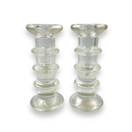 Littala Festivo Pillar Candlestick holder pair 15cm tall