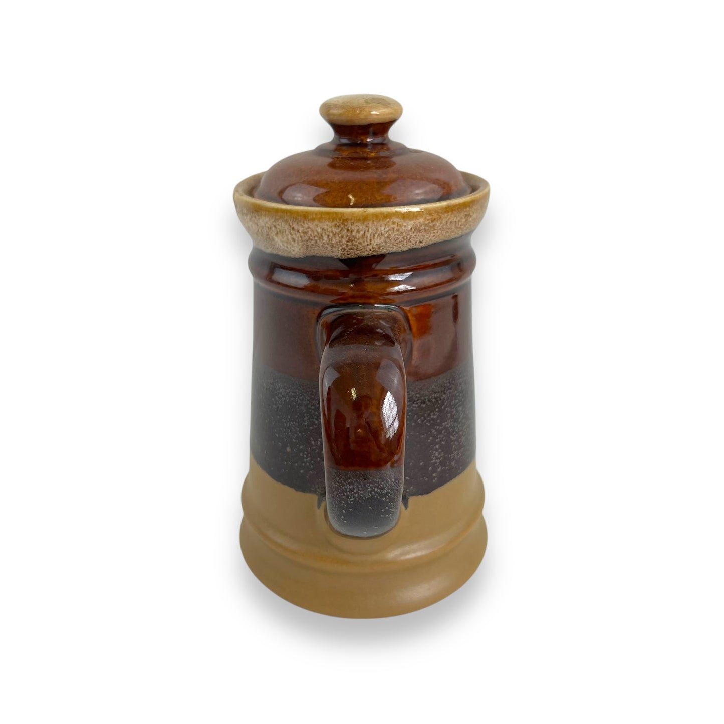 Ceramic Teapot with Brown Gradient Glaze