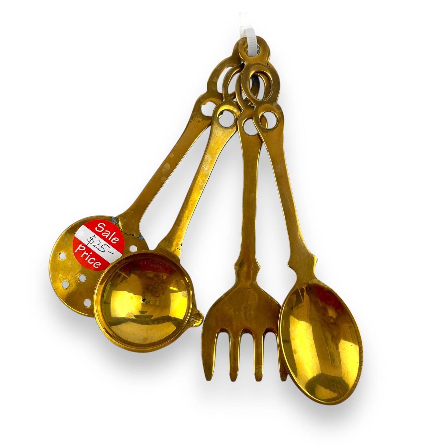 Brass Kitchen Utensil Set – 4 Piece