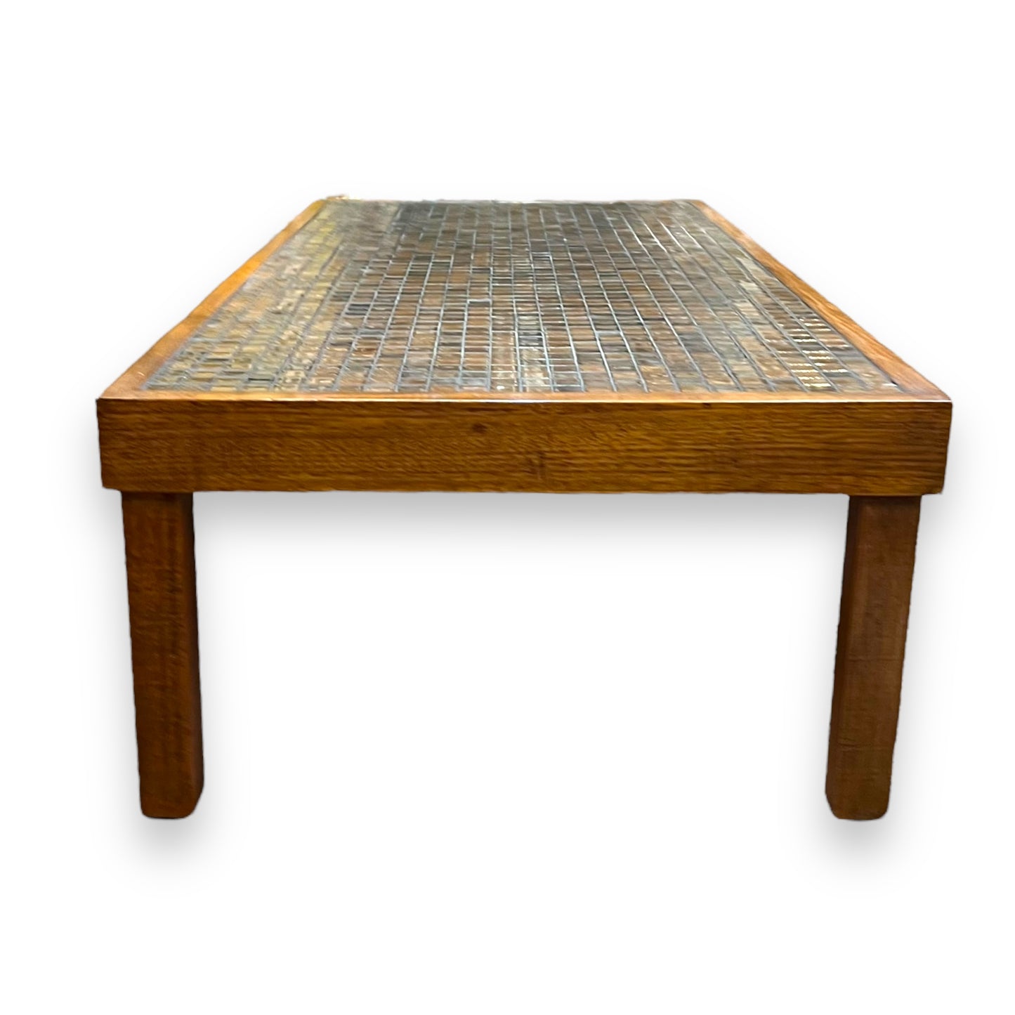 One-of-a-Kind Handmade Mid-Century Mosaic Tile Coffee Table