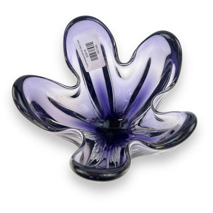 Purple Handkerchief Art Glass Vase