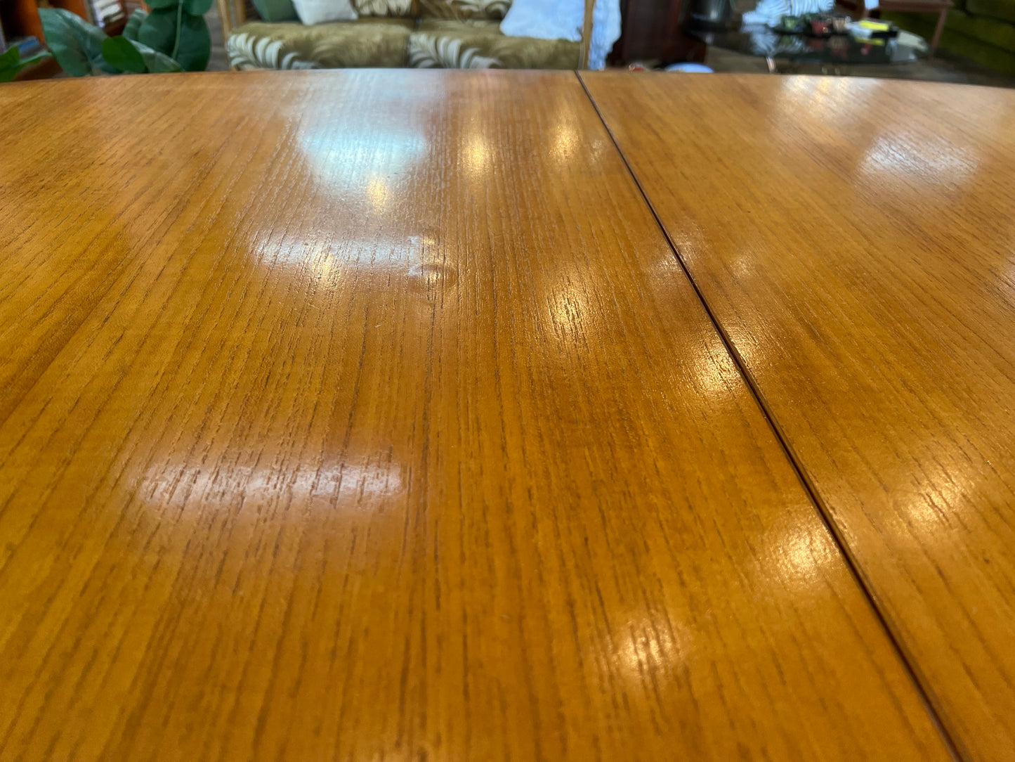 Burgess Australian-Made Teak Oval Extension Dining Table