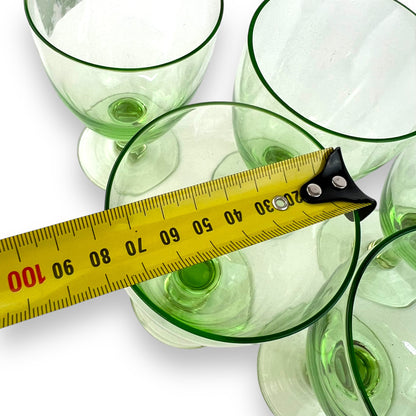 Green Wine Glass Set of 6