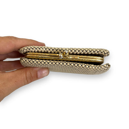 Glomesh Cream Mesh Wallet