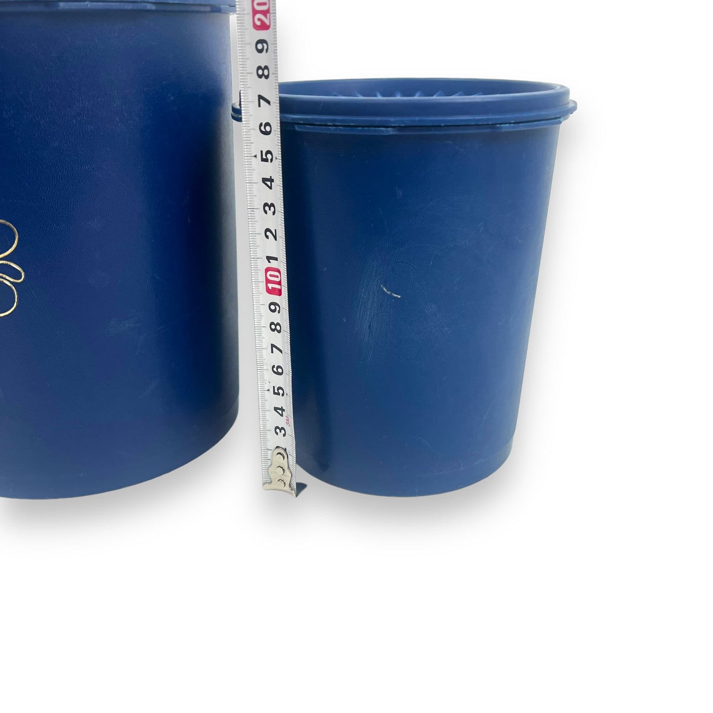 Retro Blue Tupperware Storage Container set of 2