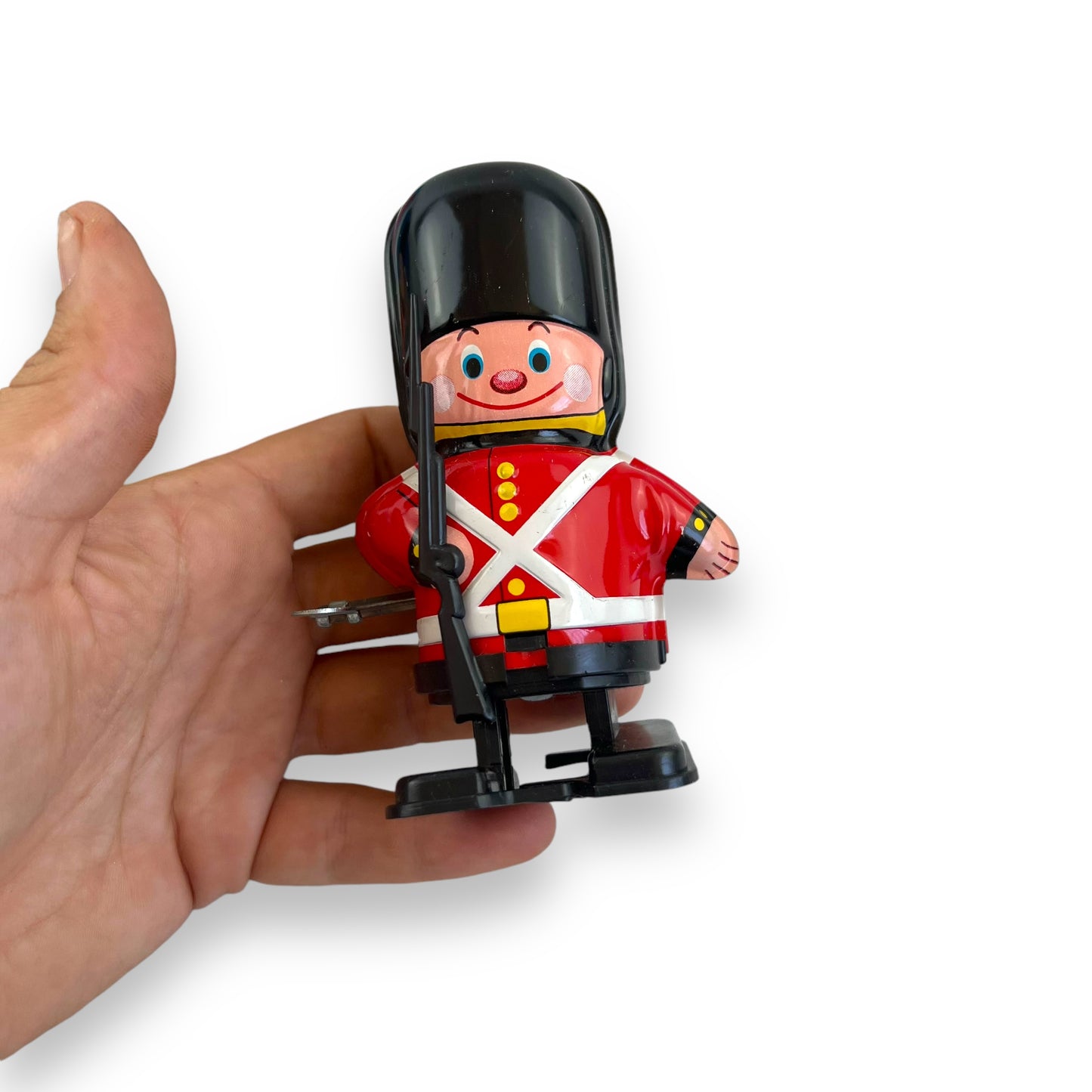 Yone Walking Guardsman Wind-Up Toy with Original Box - Made in Japan