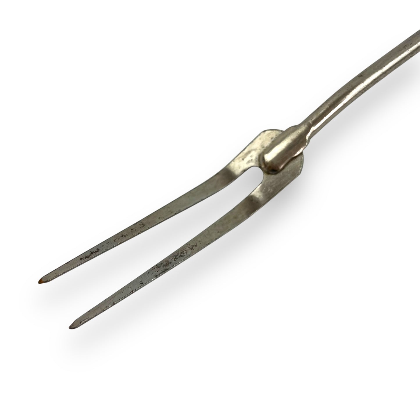 Green Handle Two Prong Fork Utensil