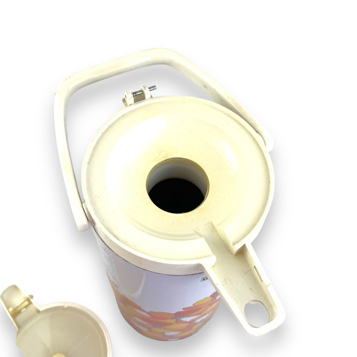 Orange and Yellow Flower Airpot Drink Dispenser