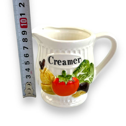 Creamer Jug with vegetables art
