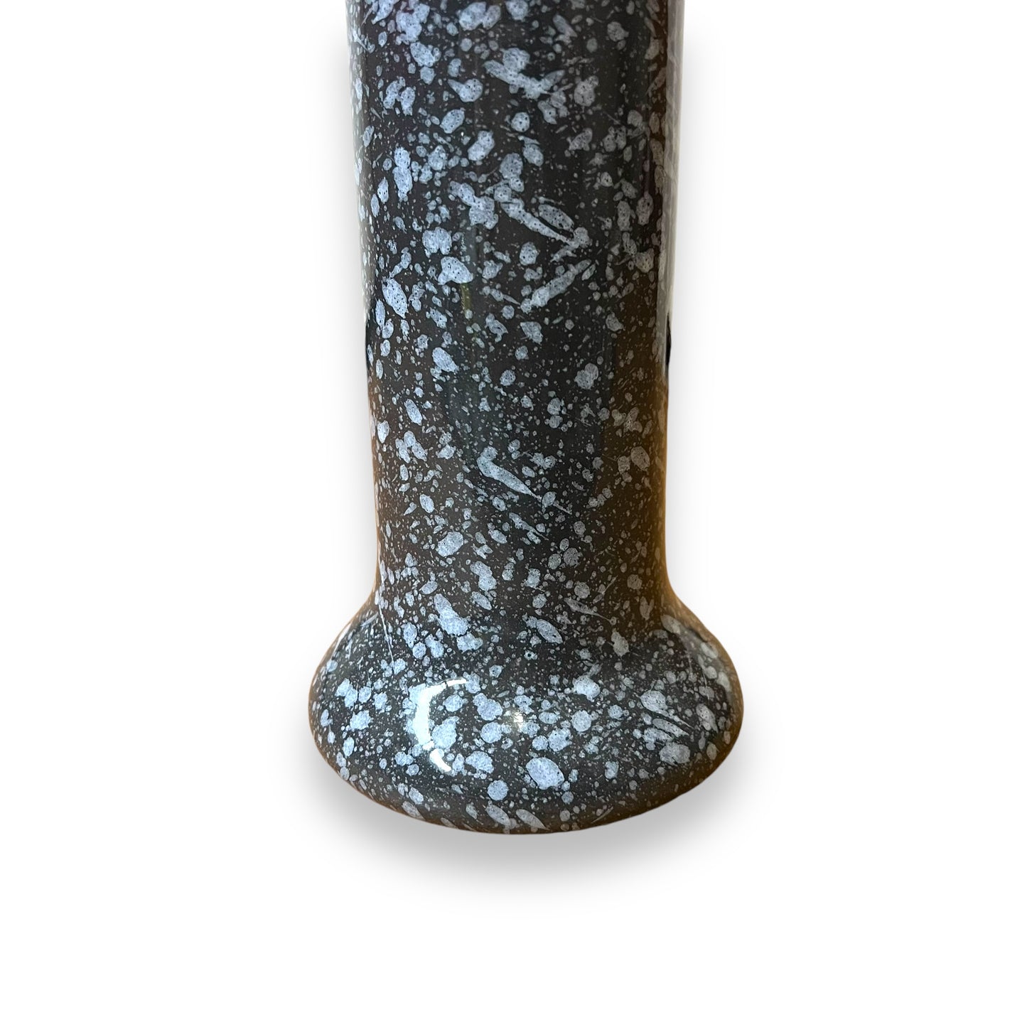 Grey and White Speckled Ceramic Vase