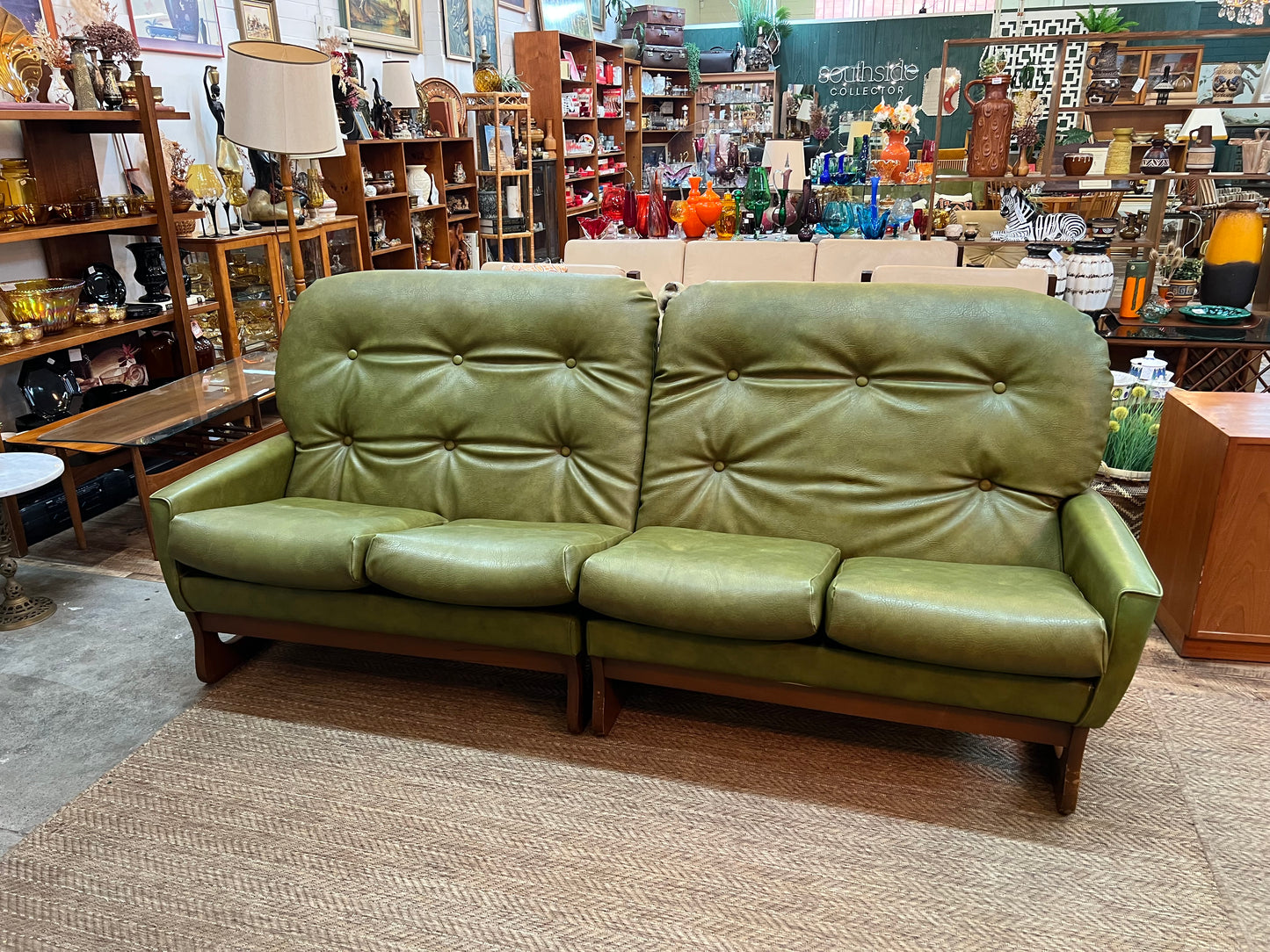 Green Modular 4-Seater Lounge