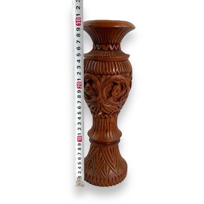 Wooden Carved Vase