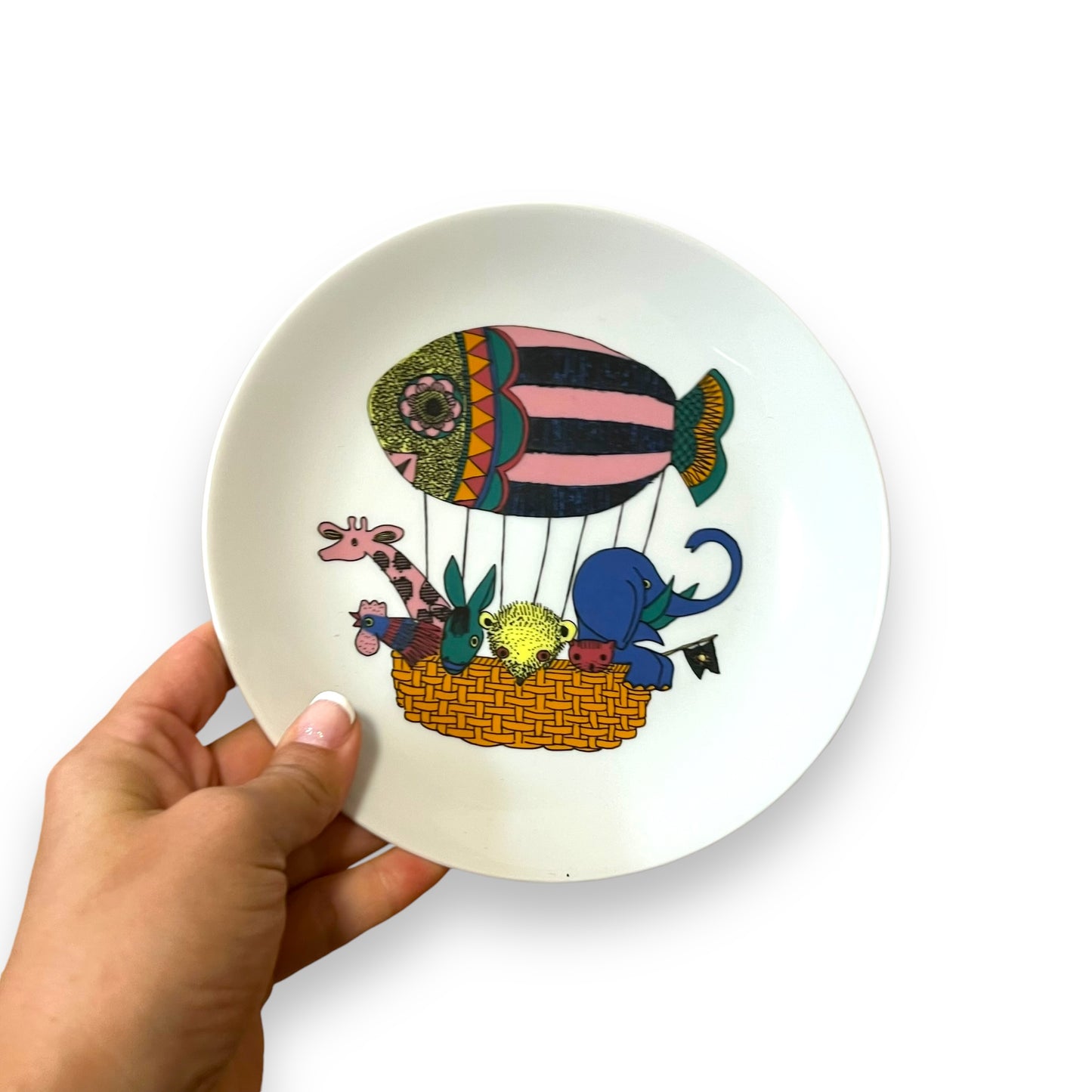 Arzberg Germany Plate and Mug Set - Whimsical Hot Air Balloon Design