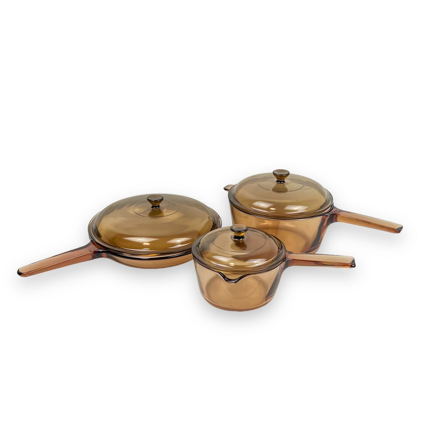 Vision Corning France Pots and Saucepan Glass Set with Lids