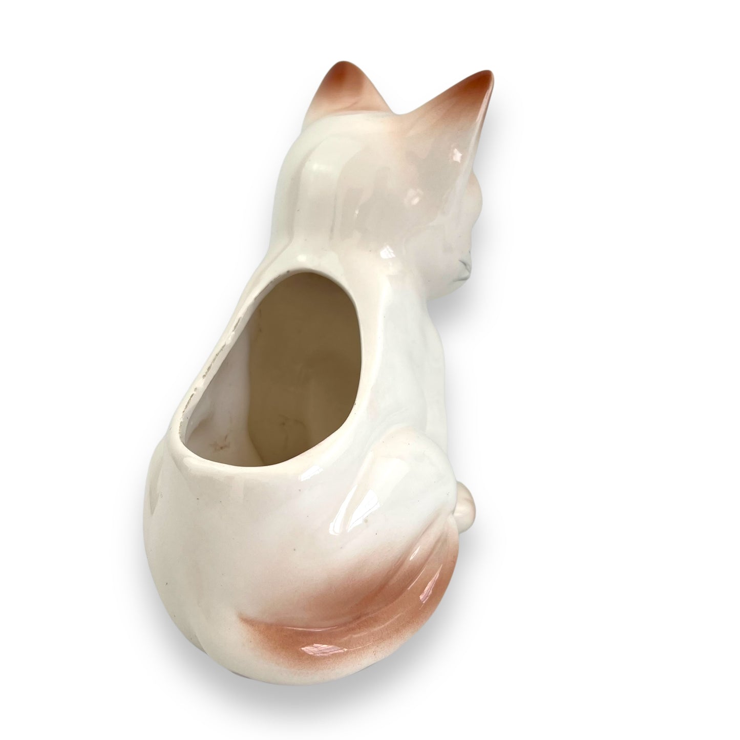 White Cat Plant Pot