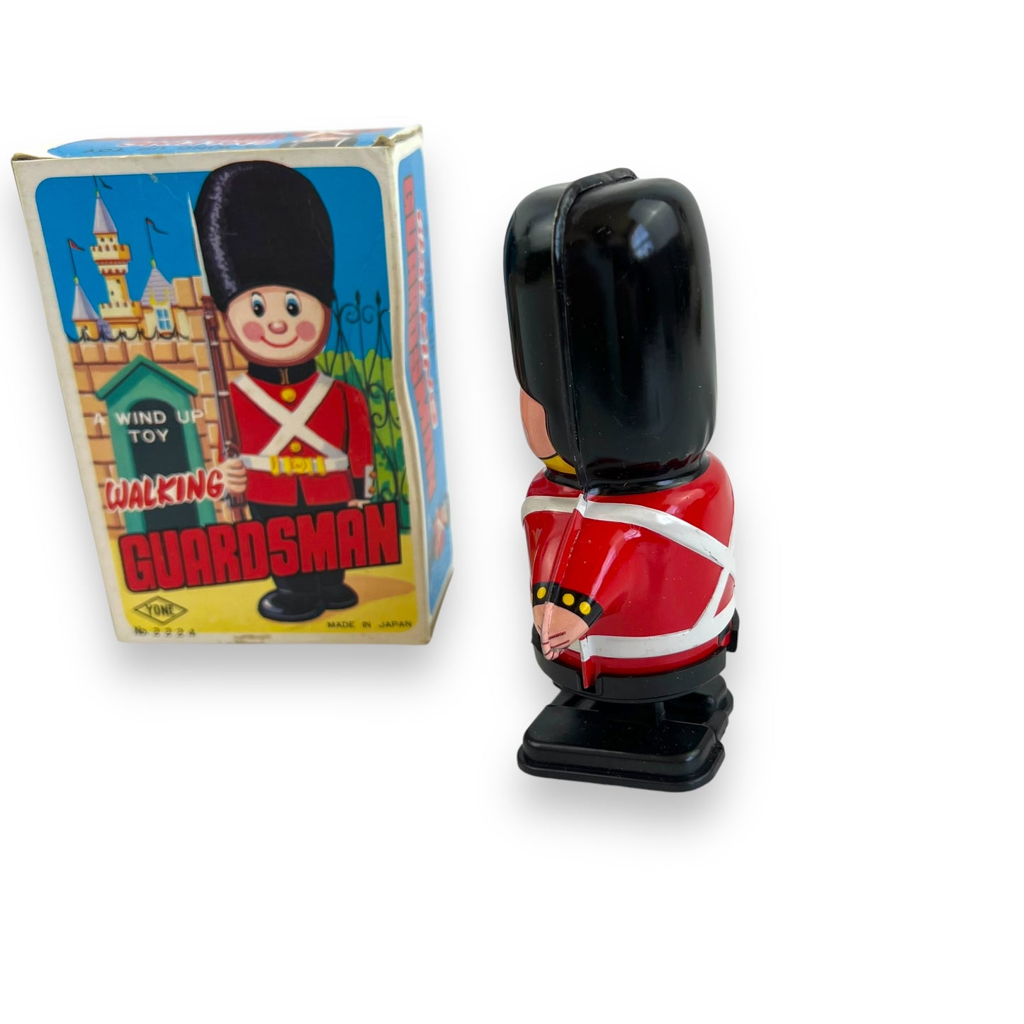Yone Walking Guardsman Wind-Up Toy with Original Box - Made in Japan