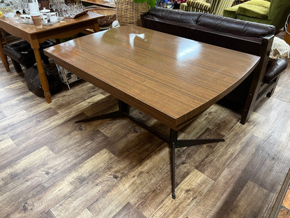 Brown laminate drop leaf Extendable dining table