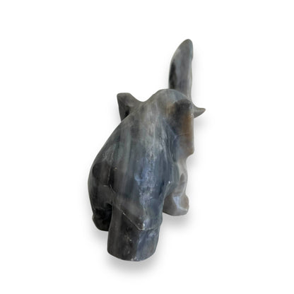 Stone carved elephant ornament