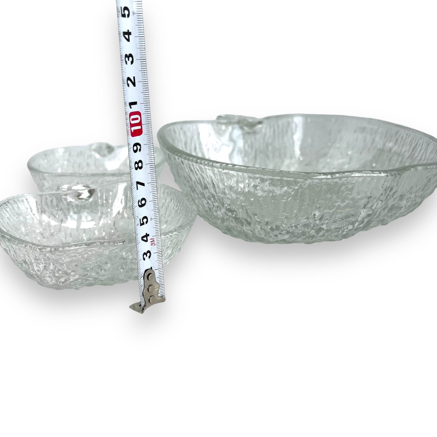 Apple Glass Bowl Set: Large Bowl & 4 Small Bowls