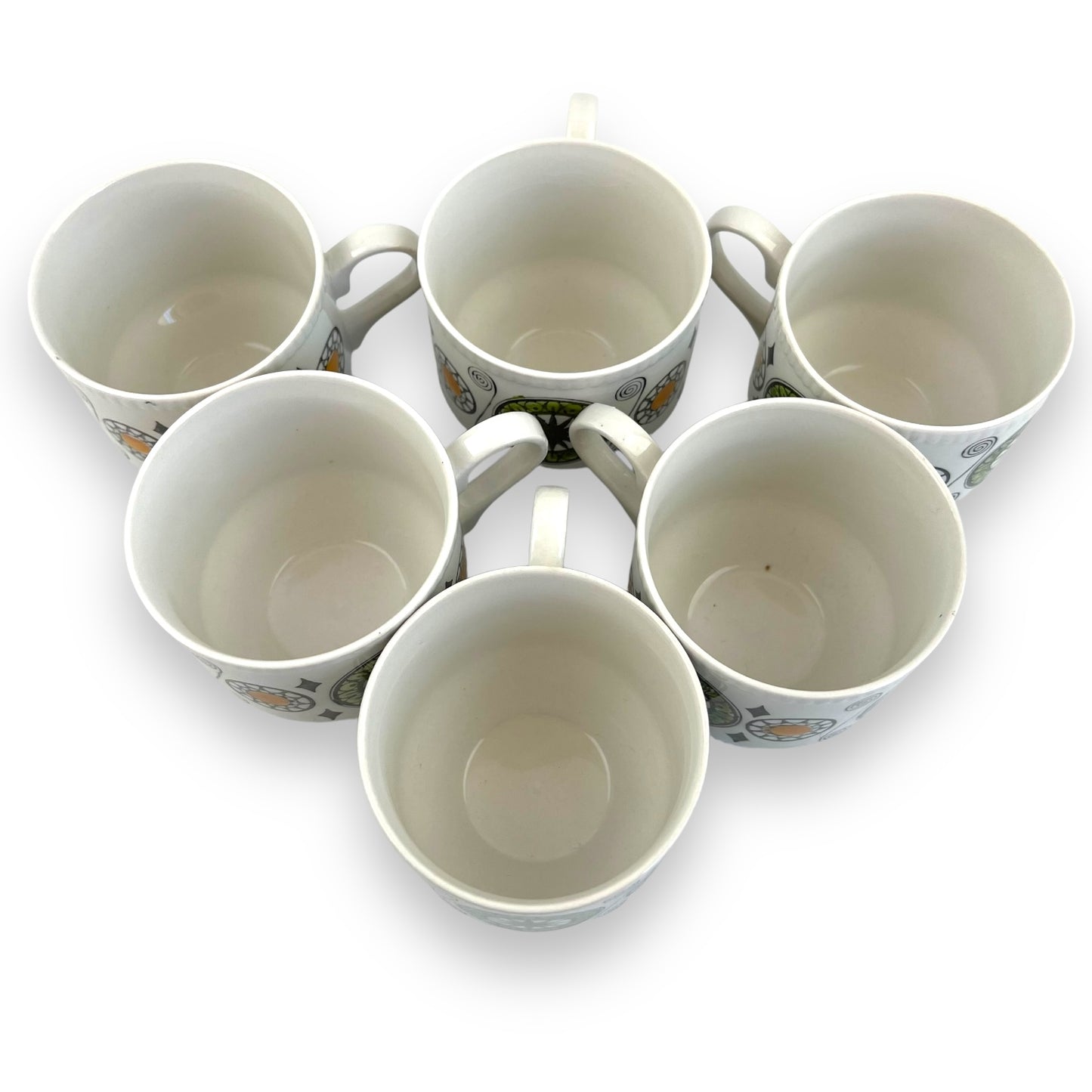 Kathie Winkle Broadhurst Teacup Set of 6
