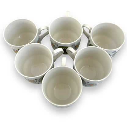 Kathie Winkle Broadhurst Teacup Set of 6