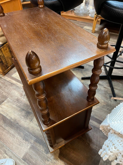Display Cabinet with Hand-Carved Wooden Flower Doors